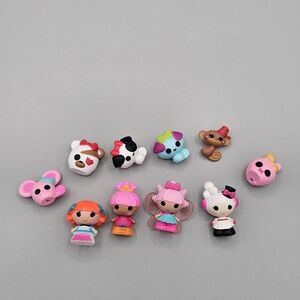 Lalaloopsy Tinies‎ Lot Of 10 Dolls Pets Figures Fairy Tiny Play Set MGA Vtg Htf